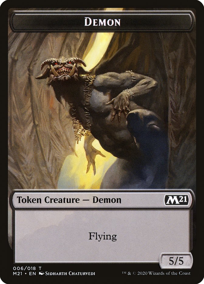 Angel // Demon Double-Sided Token [Core Set 2021 Tokens] | Dragon's Lair Comics and Fantasy Houston TX