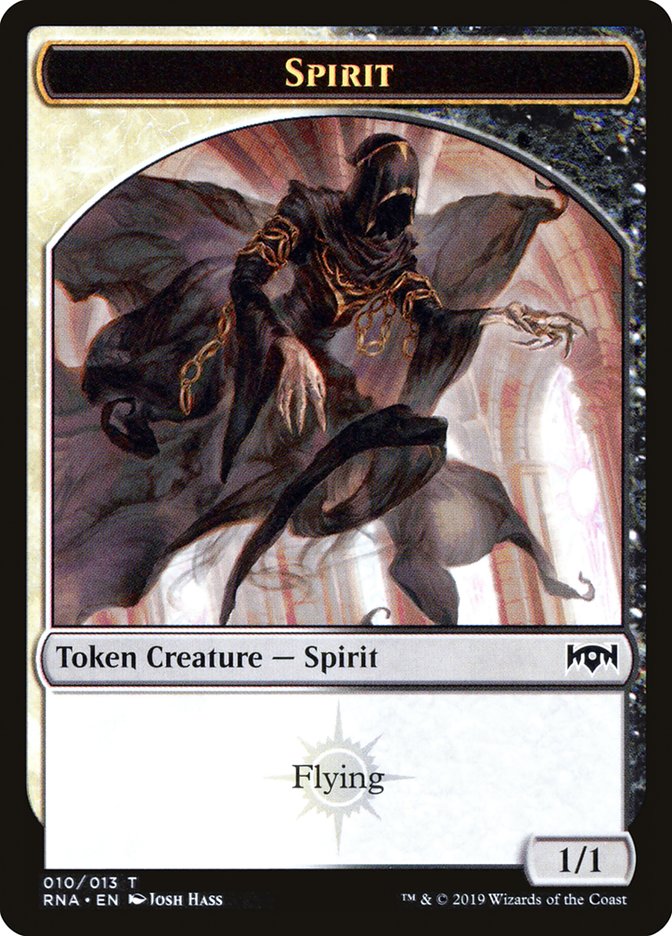 Bat // Spirit (010) Double-Sided Token [Ravnica Allegiance Guild Kit Tokens] | Dragon's Lair Comics and Fantasy Houston TX