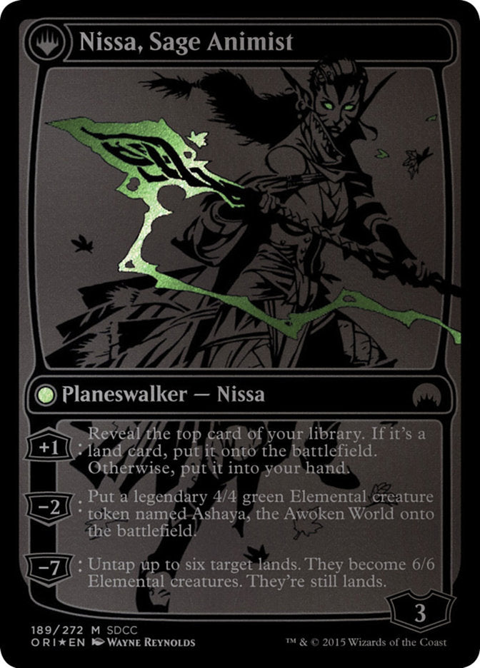 Nissa, Vastwood Seer // Nissa, Sage Animist [San Diego Comic-Con 2015] | Dragon's Lair Comics and Fantasy Houston TX