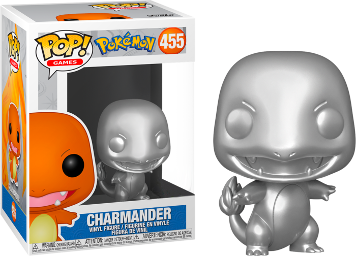 FUNKO POP! Pokemon Charmander Metallic Silver | Dragon's Lair Comics and Fantasy Houston TX