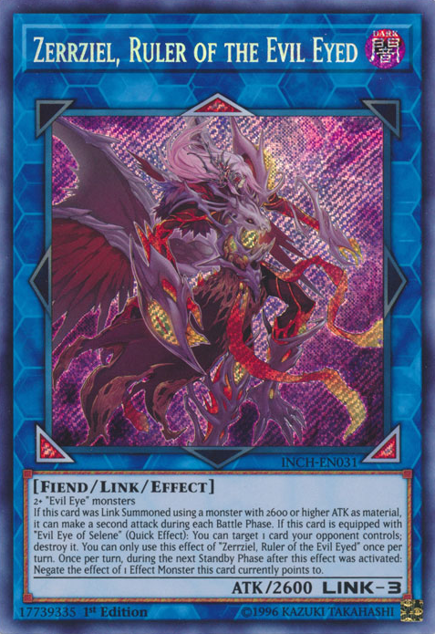 Zerrziel, Ruler of the Evil Eyed [INCH-EN031] Secret Rare | Dragon's Lair Comics and Fantasy Houston TX