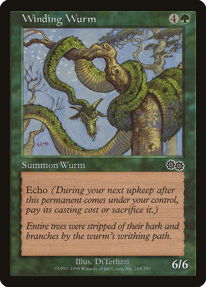 Winding Wurm [Urza's Saga] | Dragon's Lair Comics and Fantasy Houston TX