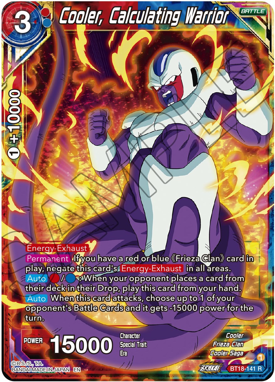 Cooler, Calculated Warrior (BT18-141) [Dawn of the Z-Legends] | Dragon's Lair Comics and Fantasy Houston TX