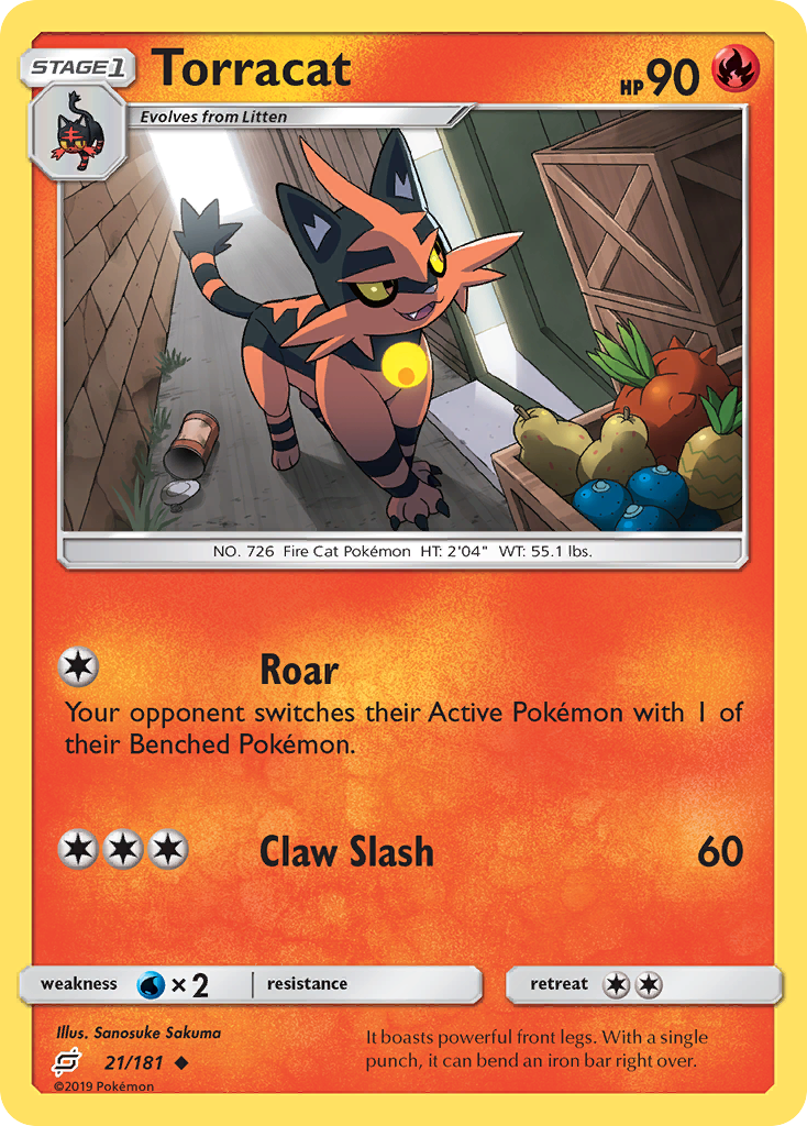 Torracat (21/181) [Sun & Moon: Team Up] | Dragon's Lair Comics and Fantasy Houston TX