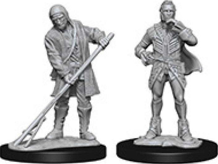 Wizkids Pathfinder Deep Cuts Unpainted Miniatures: W4 Towns People (Farmer/Aristocrat) | Dragon's Lair Comics and Fantasy Houston TX