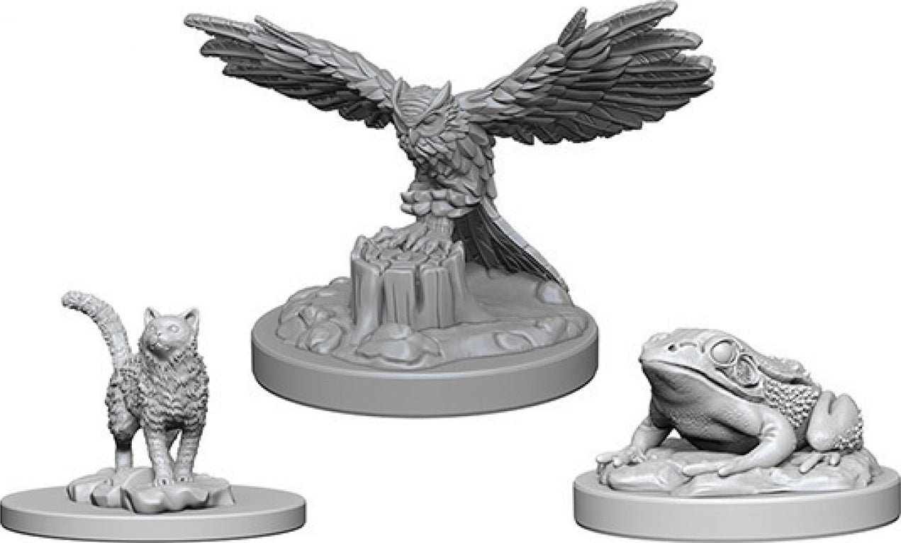 WizKids Deep Cuts Unpainted Miniatures: W4 Familiars | Dragon's Lair Comics and Fantasy Houston TX