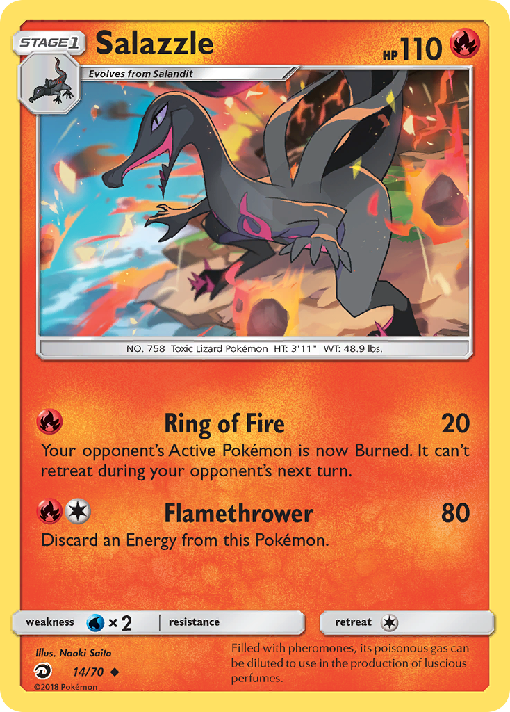 Salazzle (14/70) [Sun & Moon: Dragon Majesty] | Dragon's Lair Comics and Fantasy Houston TX