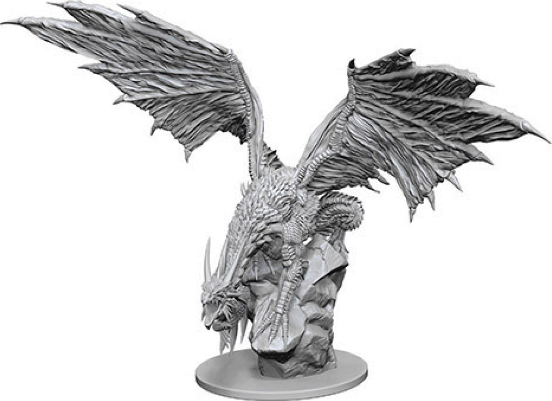 Wizkids Pathfinder Deep Cuts Unpainted Miniatures: W12.5 Silver Dragon | Dragon's Lair Comics and Fantasy Houston TX