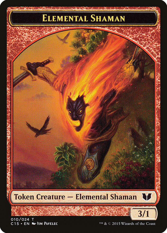 Elemental Shaman Token [Commander 2015 Tokens] | Dragon's Lair Comics and Fantasy Houston TX