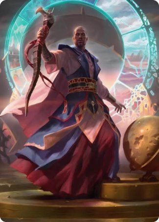 Teferi, Who Slows the Sunset Art Card [Innistrad: Midnight Hunt Art Series] | Dragon's Lair Comics and Fantasy Houston TX