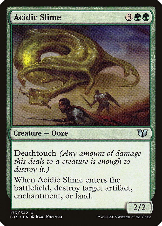 Acidic Slime [Commander 2015] | Dragon's Lair Comics and Fantasy Houston TX