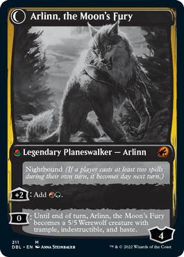 Arlinn, the Pack's Hope // Arlinn, the Moon's Fury [Innistrad: Double Feature] | Dragon's Lair Comics and Fantasy Houston TX