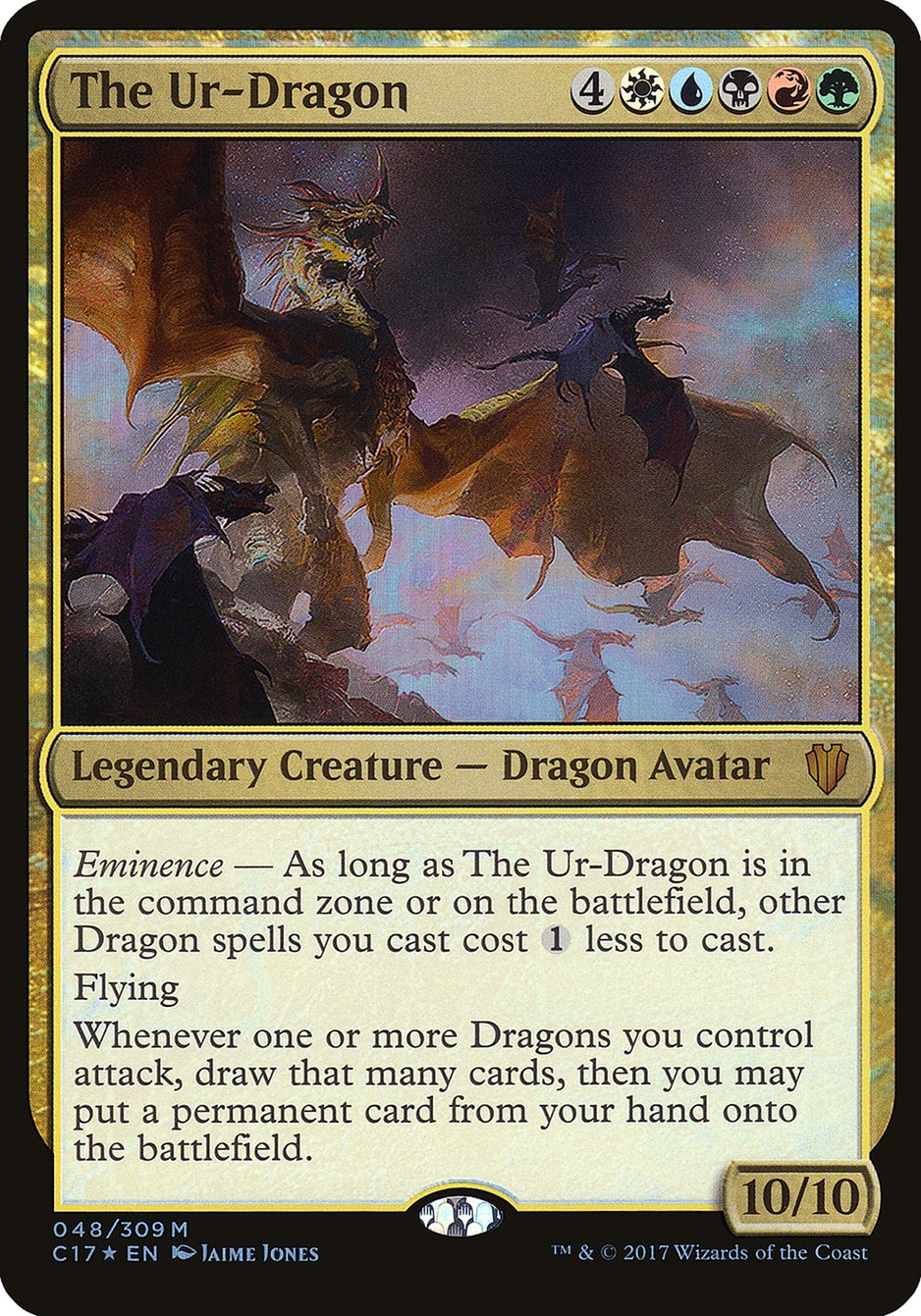 The Ur-Dragon (Oversized) [Commander 2017 Oversized] | Dragon's Lair Comics and Fantasy Houston TX