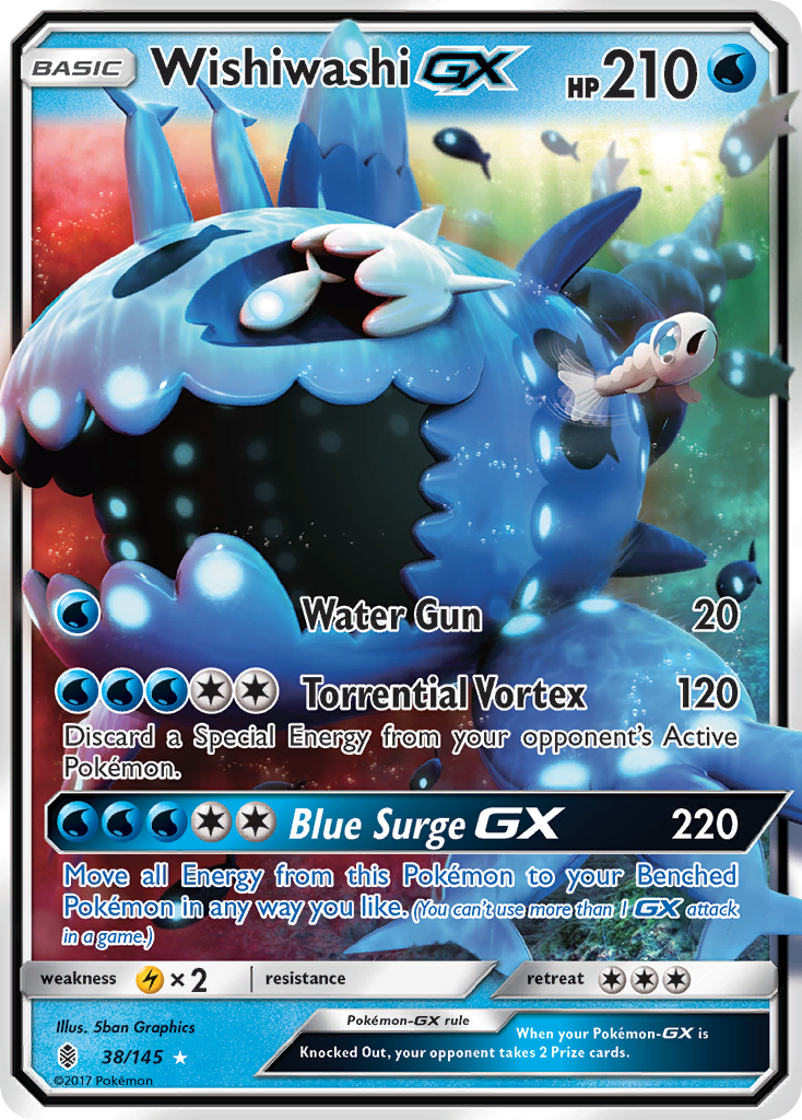 Wishiwashi GX (38/145) [Sun & Moon: Guardians Rising] | Dragon's Lair Comics and Fantasy Houston TX