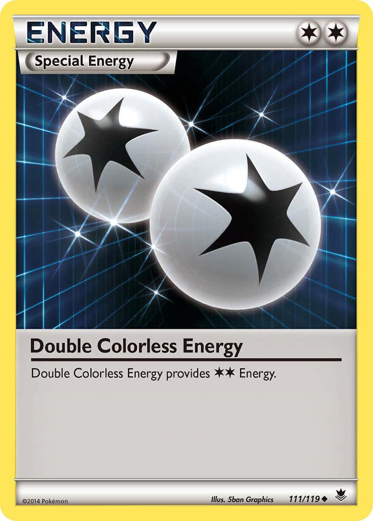 Double Colorless Energy (111/119) [XY: Phantom Forces] | Dragon's Lair Comics and Fantasy Houston TX