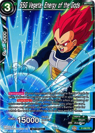 SSG Vegeta, Energy of the Gods (P-098) [Promotion Cards] | Dragon's Lair Comics and Fantasy Houston TX