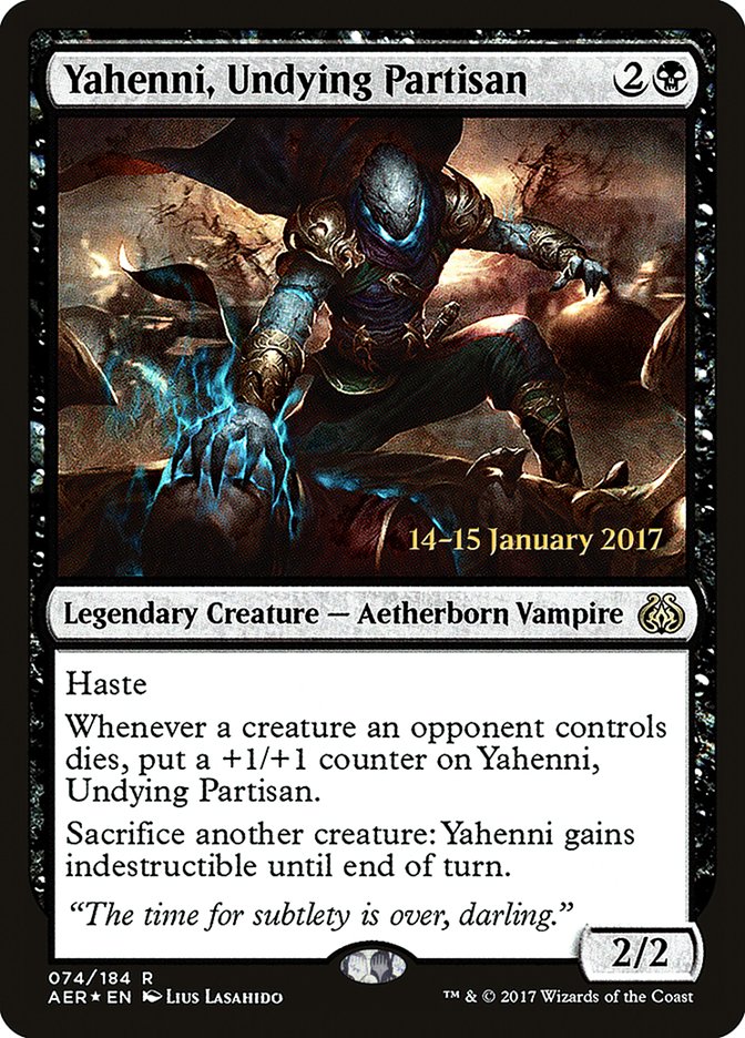 Yahenni, Undying Partisan [Aether Revolt Prerelease Promos] | Dragon's Lair Comics and Fantasy Houston TX