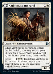 Ambitious Farmhand // Seasoned Cathar [Innistrad: Midnight Hunt] | Dragon's Lair Comics and Fantasy Houston TX