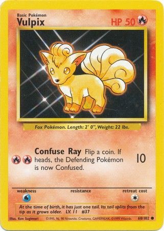 Vulpix (68/102) [Base Set Unlimited] | Dragon's Lair Comics and Fantasy Houston TX