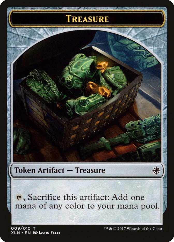 Treasure Token (009/010) [Ixalan Tokens] | Dragon's Lair Comics and Fantasy Houston TX