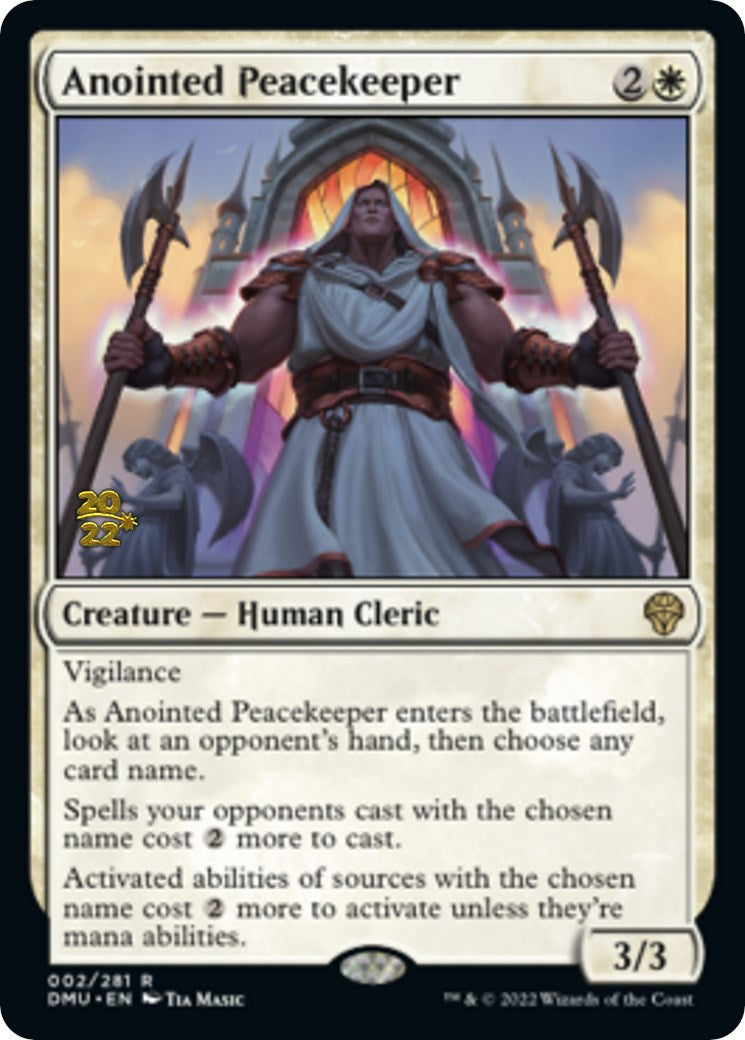 Anointed Peacekeeper [Dominaria United Prerelease Promos] | Dragon's Lair Comics and Fantasy Houston TX