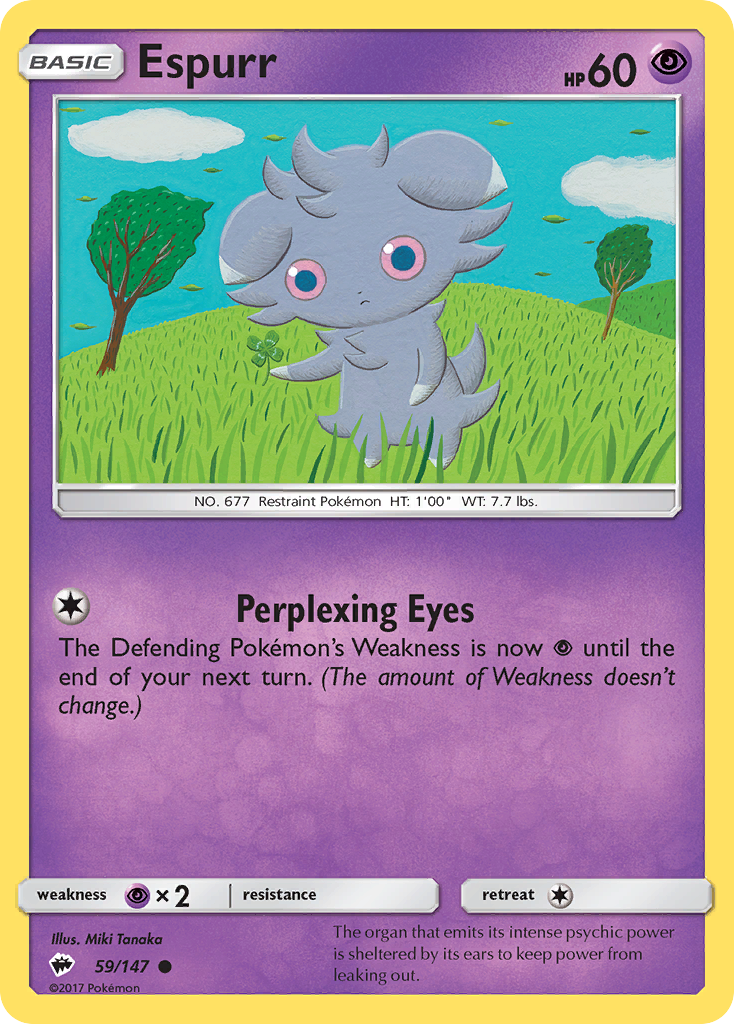 Espurr (59/147) [Sun & Moon: Burning Shadows] | Dragon's Lair Comics and Fantasy Houston TX