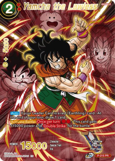 Yamcha the Lawless (Alternate Art) (P-215) [Special Anniversary Set 2021] | Dragon's Lair Comics and Fantasy Houston TX