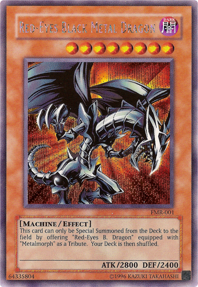 Red-Eyes Black Metal Dragon (Forbidden Memories) [FMR-001] Prismatic Secret Rare | Dragon's Lair Comics and Fantasy Houston TX