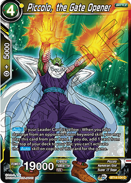 Piccolo, the Gate Opener (BT14-104) [Cross Spirits] | Dragon's Lair Comics and Fantasy Houston TX