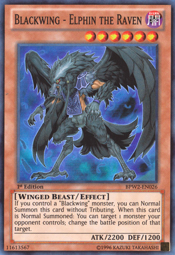 Blackwing - Elphin the Raven [BPW2-EN026] Super Rare | Dragon's Lair Comics and Fantasy Houston TX