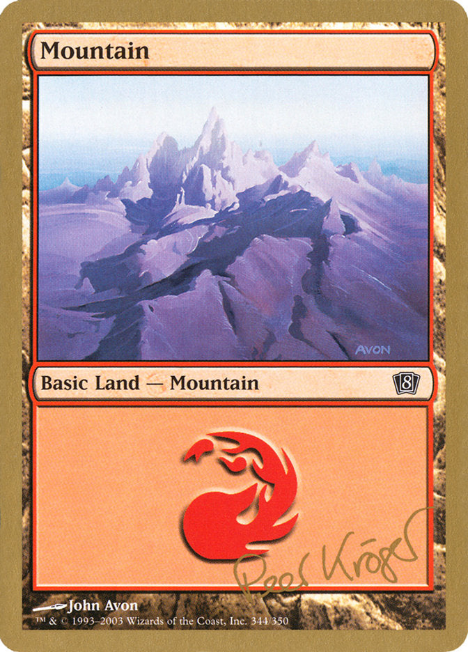 Mountain (344) (Peer Kroger) [World Championship Decks 2003] | Dragon's Lair Comics and Fantasy Houston TX