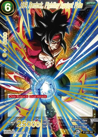 SS4 Bardock, Fighting Against Fate (Gold Stamped) (P-261) [Mythic Booster] | Dragon's Lair Comics and Fantasy Houston TX