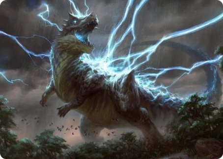 Thrasta, Tempest's Roar Art Card (41) [Modern Horizons 2 Art Series] | Dragon's Lair Comics and Fantasy Houston TX