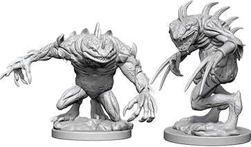 Wizkids Dungeons and Dragons Nolzur`s Marvelous Unpainted Miniatures: W5 Grey Slaad & Death Slaad | Dragon's Lair Comics and Fantasy Houston TX