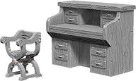 WizKids Deep Cuts Unpainted Miniatures: W5 Desk & Chair | Dragon's Lair Comics and Fantasy Houston TX