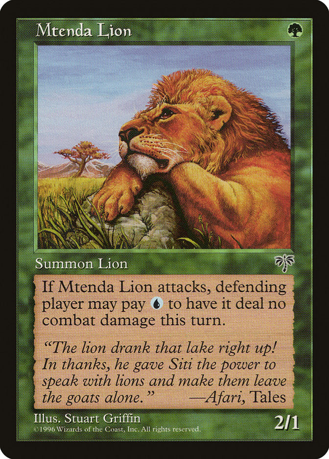 Mtenda Lion [Mirage] | Dragon's Lair Comics and Fantasy Houston TX