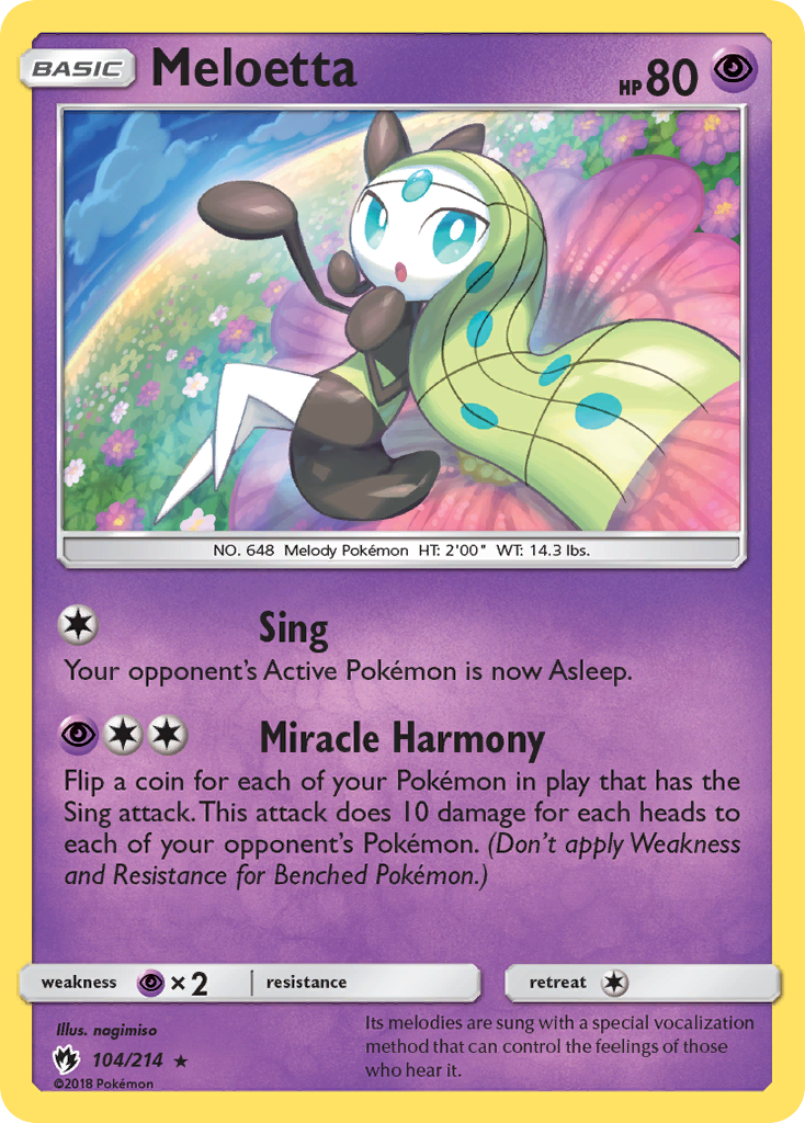 Meloetta (104/214) [Sun & Moon: Lost Thunder] | Dragon's Lair Comics and Fantasy Houston TX