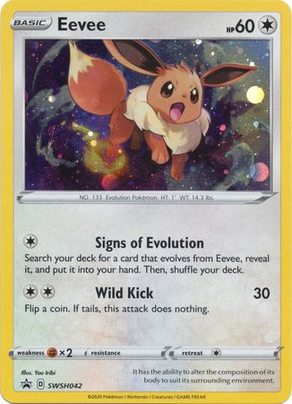 Eevee (SWSH042) [Sword & Shield: Black Star Promos] | Dragon's Lair Comics and Fantasy Houston TX