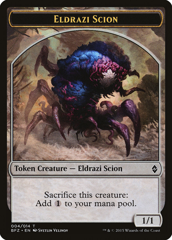 Eldrazi Scion Token (004/014) [Battle for Zendikar Tokens] | Dragon's Lair Comics and Fantasy Houston TX