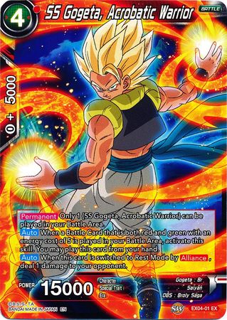 SS Gogeta, Acrobatic Warrior (EX04-01) [Unity of Saiyans] | Dragon's Lair Comics and Fantasy Houston TX