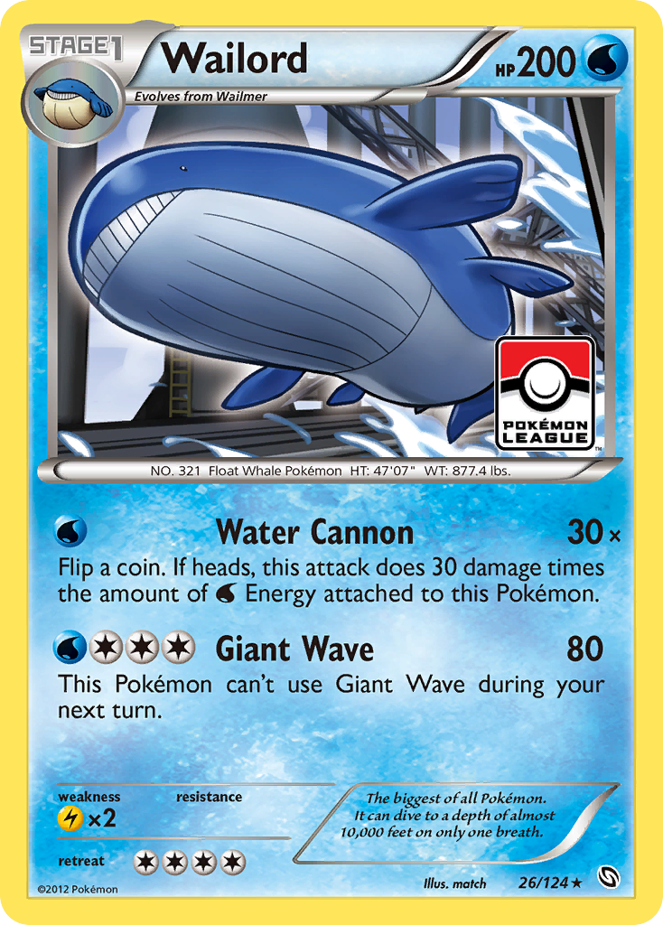 Wailord (26/124) [Black & White: Dragons Exalted] | Dragon's Lair Comics and Fantasy Houston TX