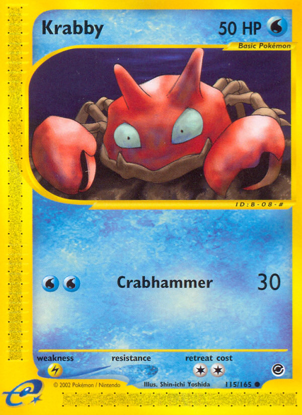 Krabby (115/165) [Expedition: Base Set] | Dragon's Lair Comics and Fantasy Houston TX