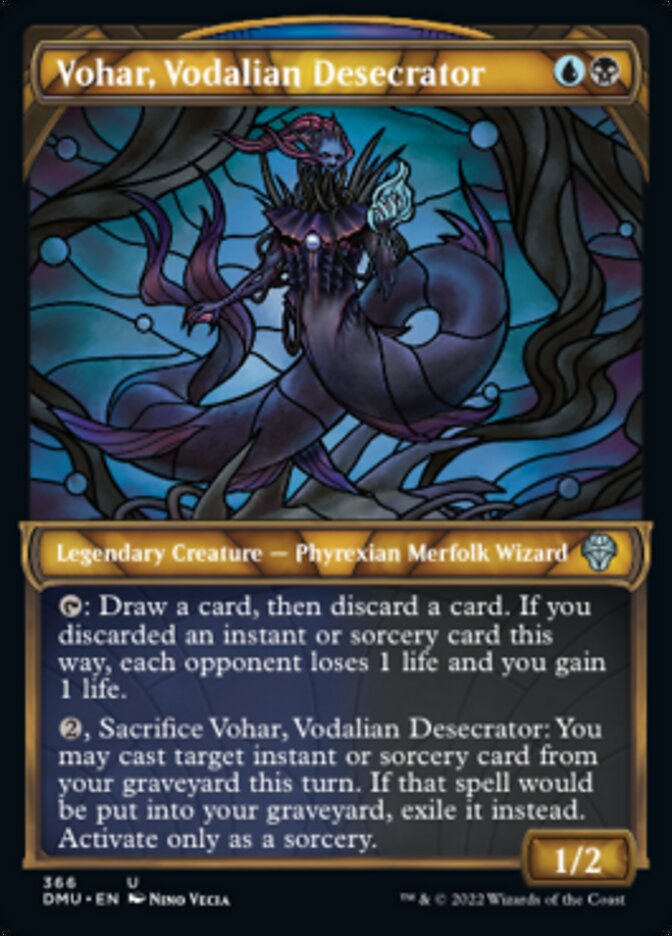 Vohar, Vodalian Desecrator (Showcase Textured) [Dominaria United] | Dragon's Lair Comics and Fantasy Houston TX