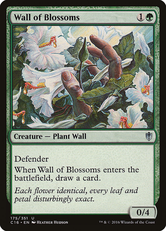 Wall of Blossoms [Commander 2016] | Dragon's Lair Comics and Fantasy Houston TX