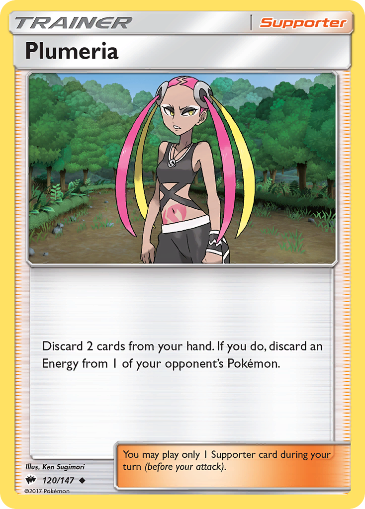 Plumeria (120/147) [Sun & Moon: Burning Shadows] | Dragon's Lair Comics and Fantasy Houston TX