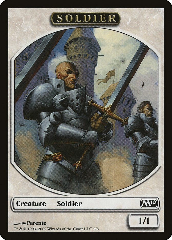 Soldier Token [Magic 2010 Tokens] | Dragon's Lair Comics and Fantasy Houston TX