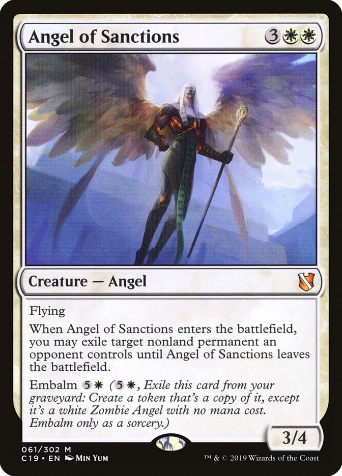 Angel of Sanctions [Commander 2019] | Dragon's Lair Comics and Fantasy Houston TX