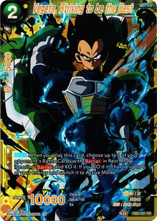 Vegeta, Striving to be the Best (TB3-051) [Clash of Fates] | Dragon's Lair Comics and Fantasy Houston TX