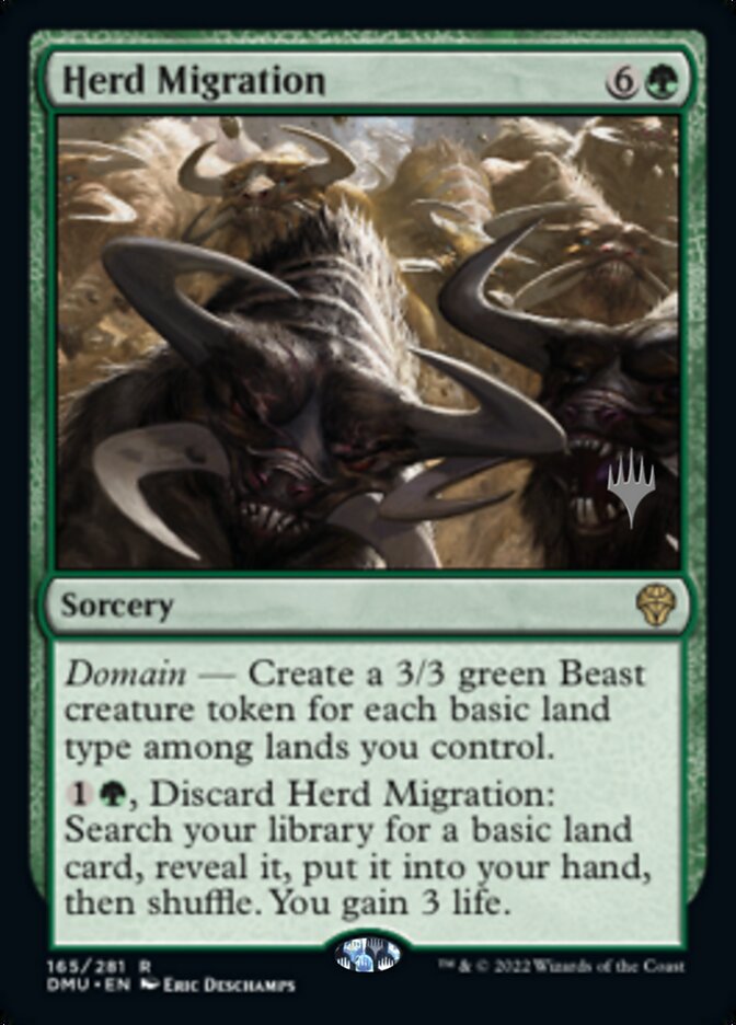 Herd Migration (Promo Pack) [Dominaria United Promos] | Dragon's Lair Comics and Fantasy Houston TX