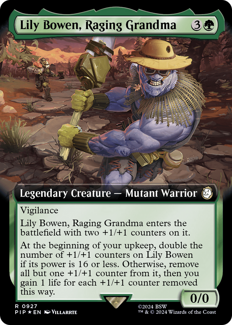 Lily Bowen, Raging Grandma (Extended Art) (Surge Foil) [Fallout] | Dragon's Lair Comics and Fantasy Houston TX